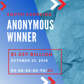 Anonymous Mega Millions winner - $1.537 Billion